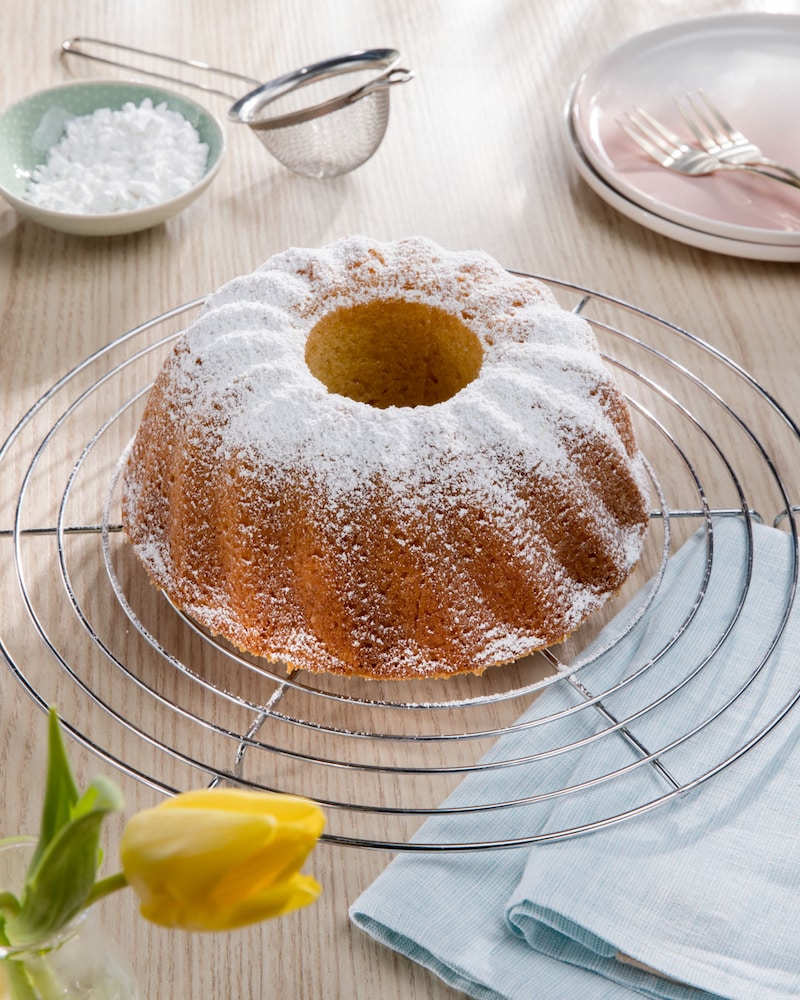Dieses Bild zeigt den fertigen Eierlikörkuchen.