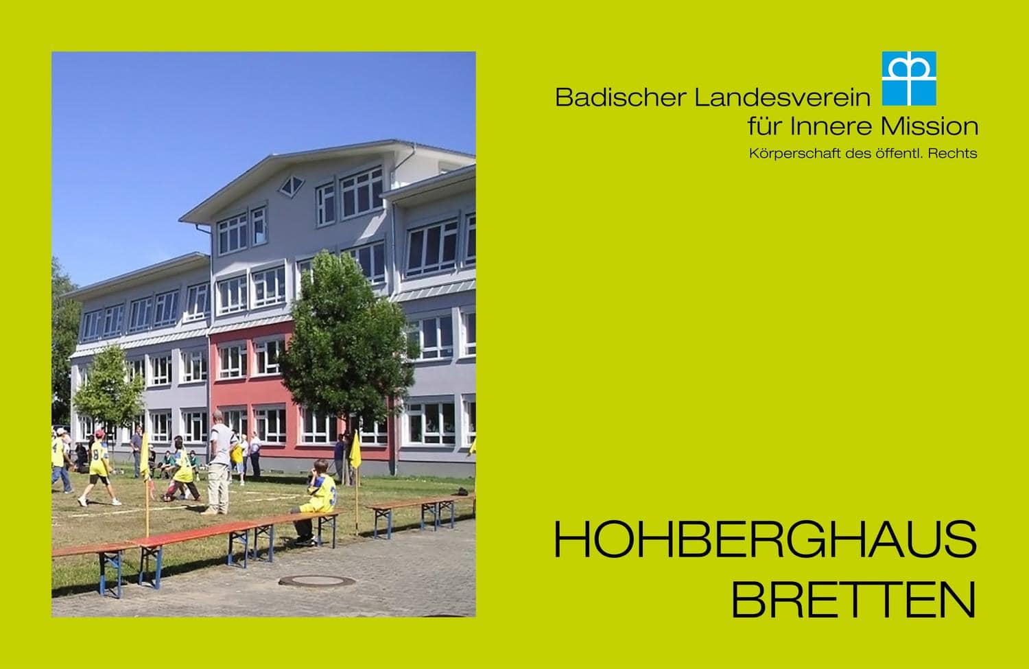 Collage vom Vereinslogo und Ausblick auf das Hohberghaus