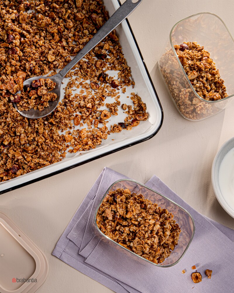 Das Bild zeigt fertige Granola.
