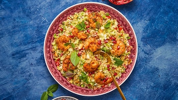 Feurige Harissa-Garnelen 