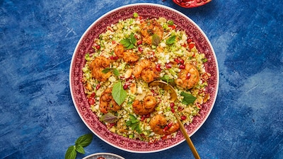 Feurige Harissa-Garnelen 
