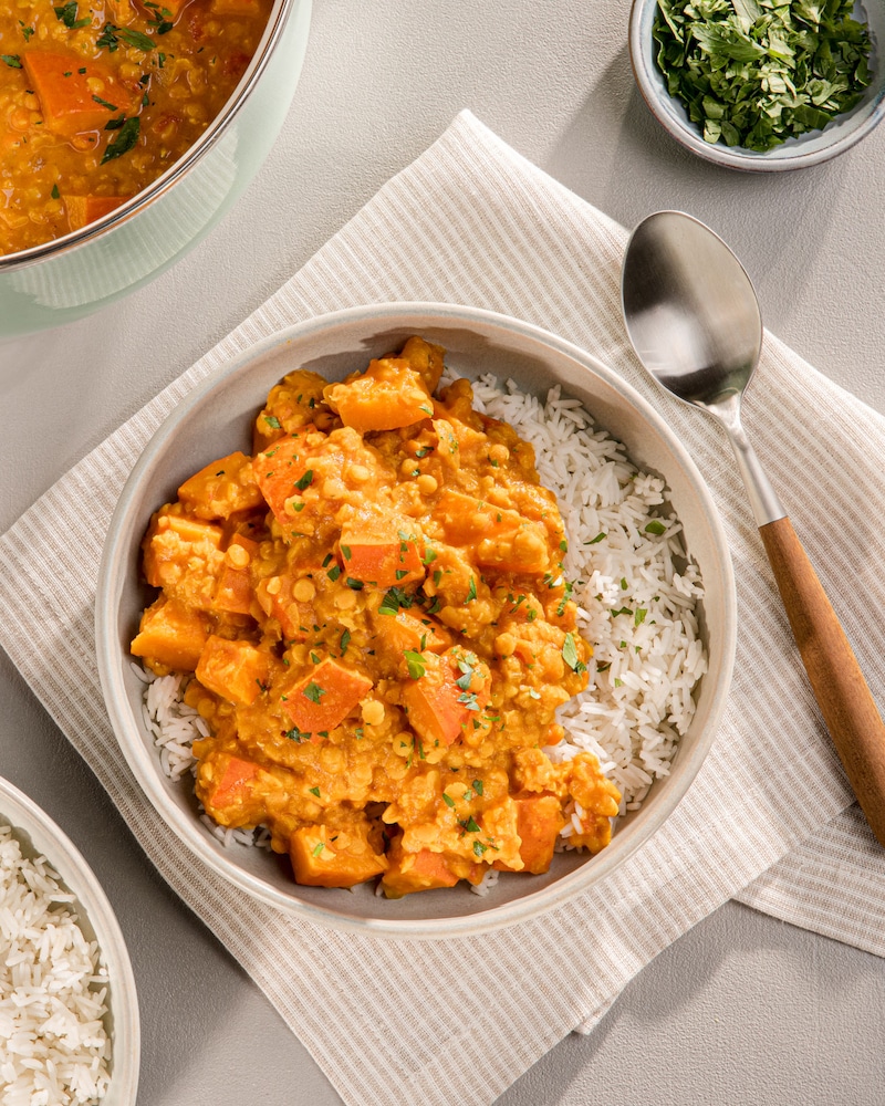 Dieses Bild zeigt das fertige Curry.