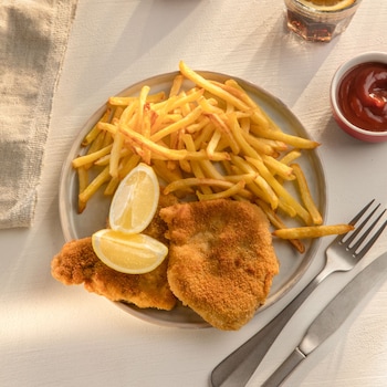 Schnitzel mit Pomme