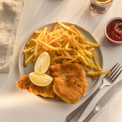 Schnitzel mit Pomme