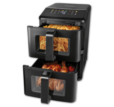 GOURMETMAXX Doppelstock-Heißluftfritteuse*