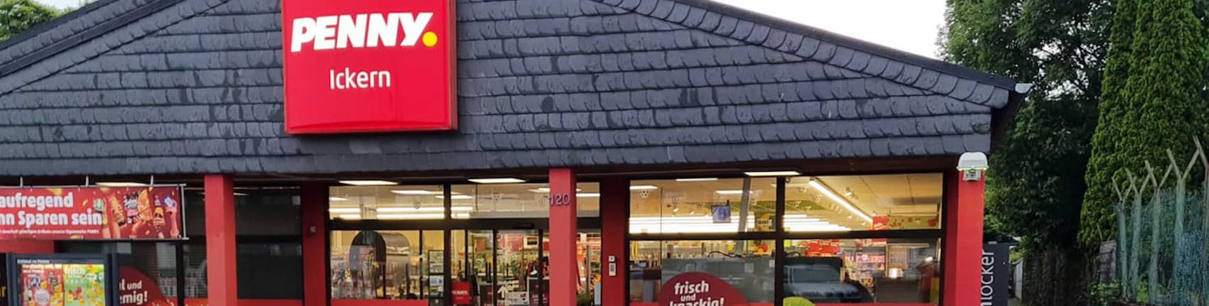 Sie sehen den Eingang vom Penny Markt in Castrop-Rauxel – Ickern, Recklinghauser Strasse 120