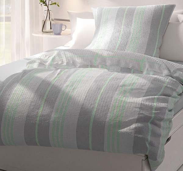 HOME IDEAS Living Seersucker-Wendebettwäsche-Garnitur 12.99