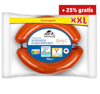 MÜHLENHOF Delikatess Schinkenfleischwurst XXL 3.29