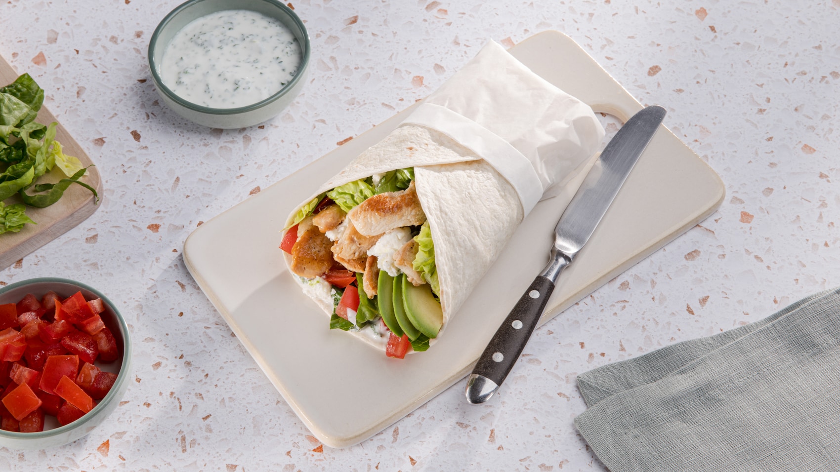 Wraps mit Hähnchen