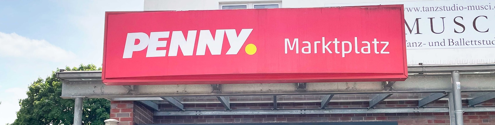 sie sehen den Eingang vom Penny Markt in Norderstedt Marktplatz 13-15