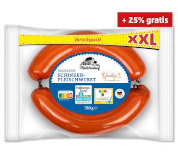 MÜHLENHOF XXL Delikatess Schinkenfleischwurst 3.29
