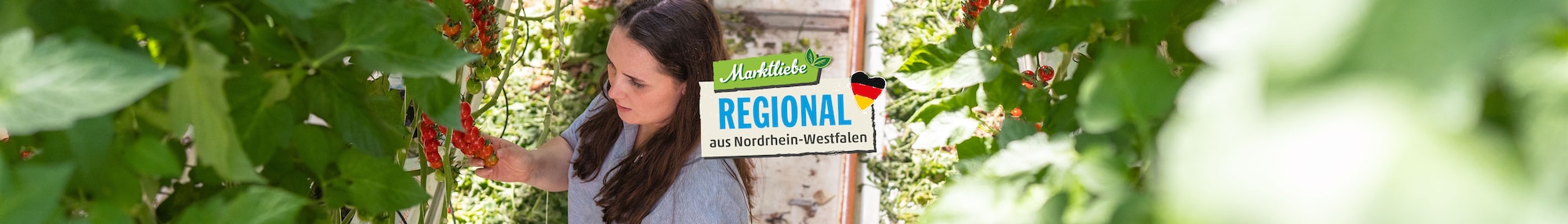 Das Markliebe Regional aus dem Südwesten Logo vor einem Rotkohlfeld