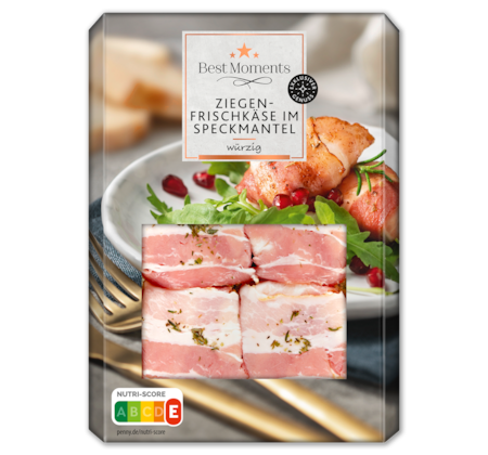 BEST MOMENTS Würziger Ziegenkäse im Speckmantel*