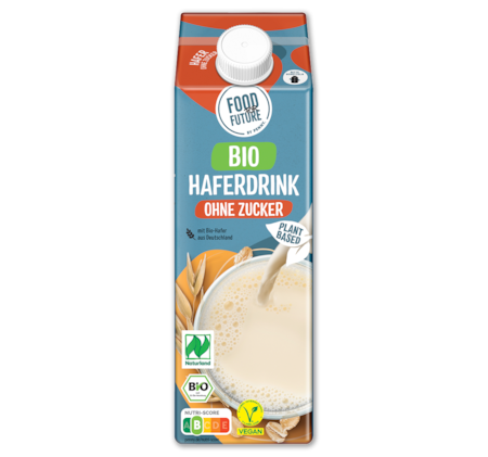 FOOD FOR FUTURE Bio-Haferdrink ohne Zucker