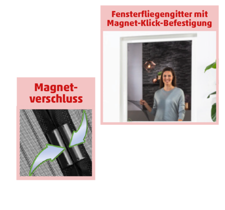 CULEX Fensterinsektenschutzgitter mit Magnet-Klick-Befestigung 12.99