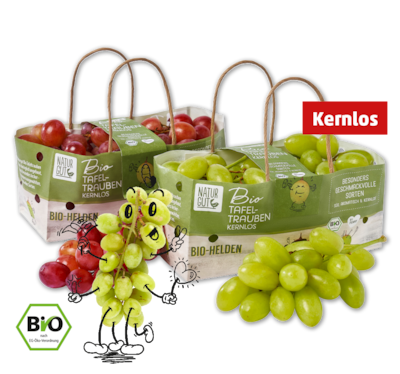 NATURGUT Kernlose Bio-Tafeltrauben*