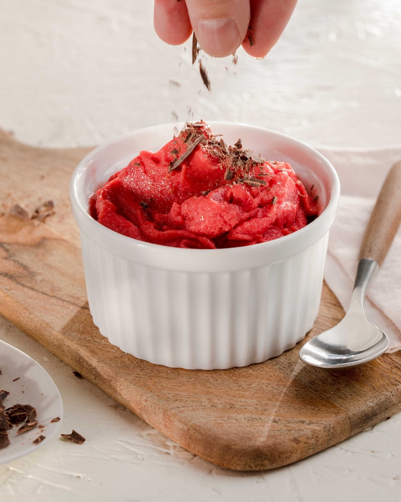 Auf diesem Bild siehst du unsere fruchtige Nicecream.