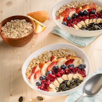 Auf diesem Bild siehst du Mo Müllers Joghurt-Bowl.