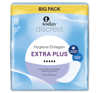 TODAY Discreet Hygieneeinlagen Extra plus 3.69