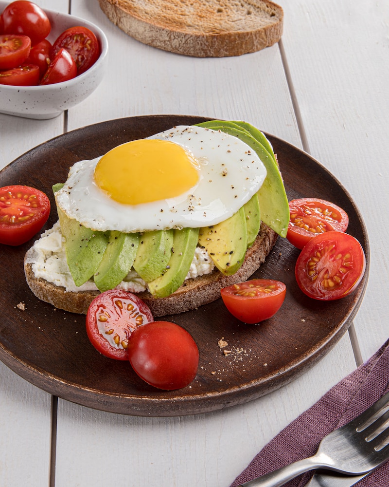 Dieses Bild zeigt das fertige Avocado Brot.