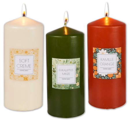 XL-Stumpenkerze mit Duft*