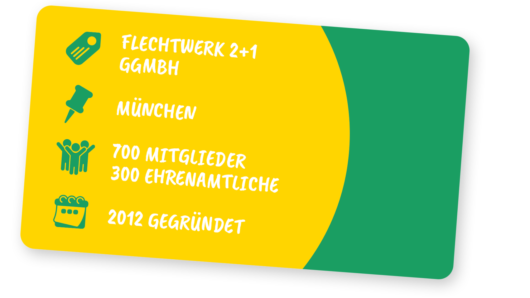 Visitenkarte Verein Flechtwerk 2+1 gGmbH