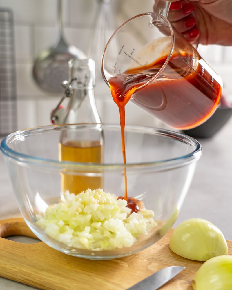 Dieses Bild zeigt die Marinade für das Fleisch.