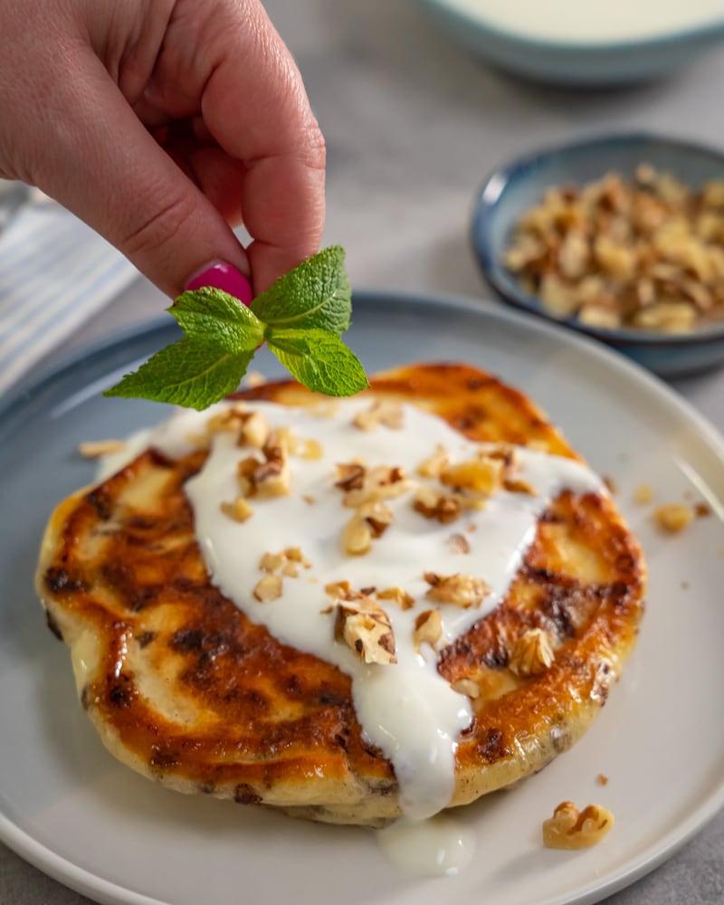 Dieses Bild zeigt einen fertigen Pancake.