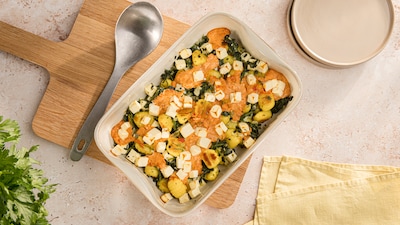 Gnocchi-Spinat-Auflauf