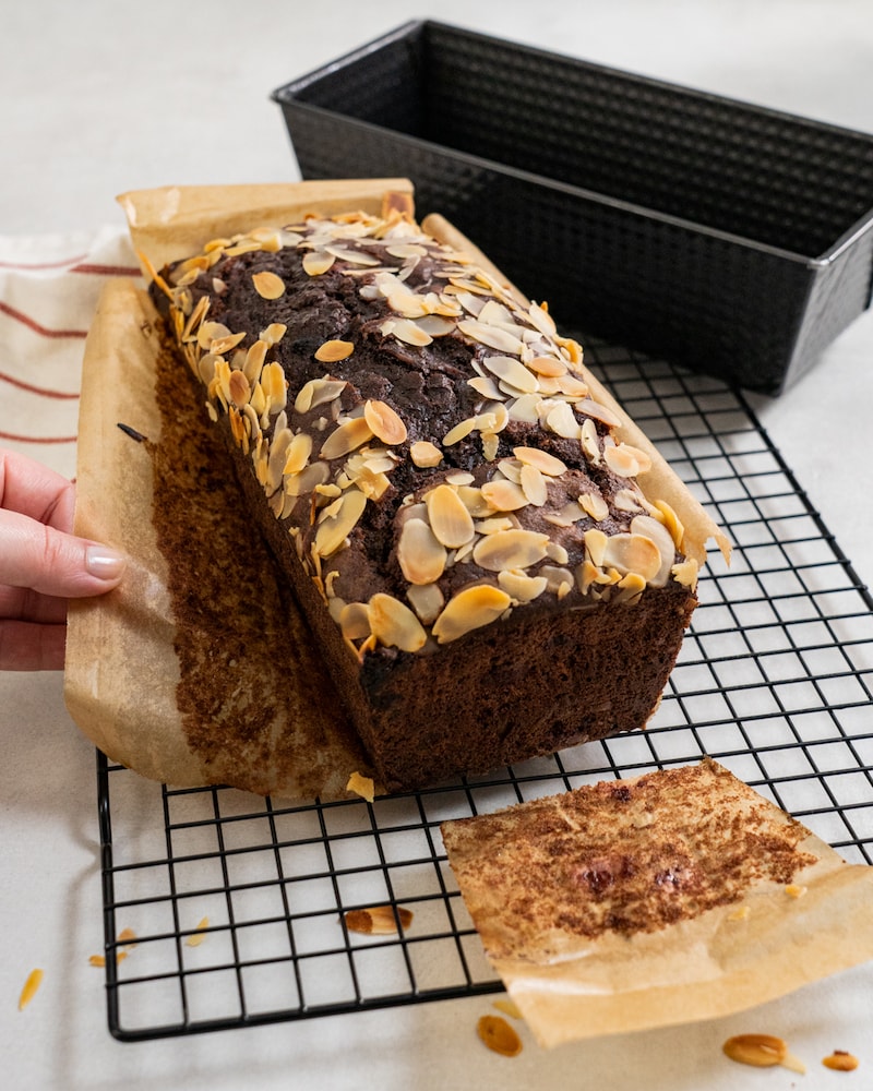 Auf diesem Bild siehst du unser fertiges Bananenbrot.