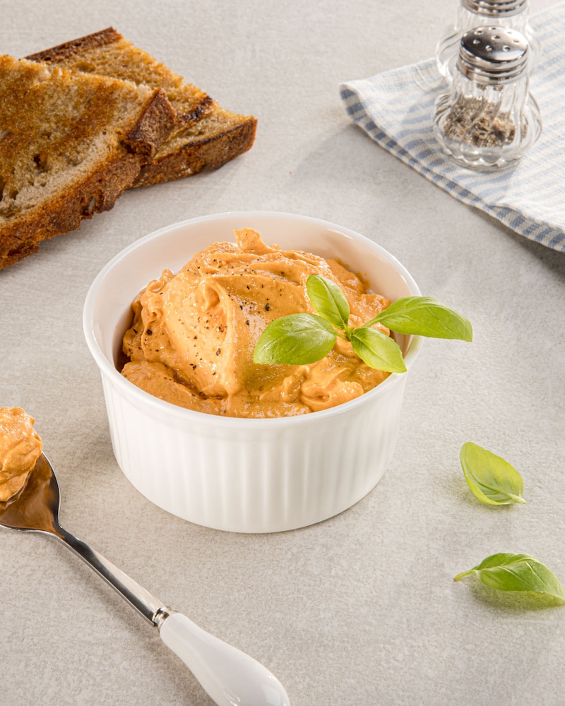 Dieses Bild zeigt die fertige Tomatenbutter.
