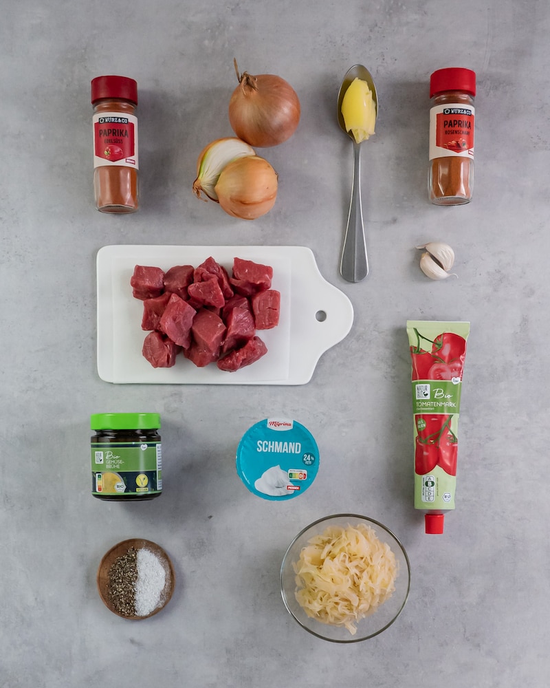 Auf diesem Bild siehst du die Zutaten.