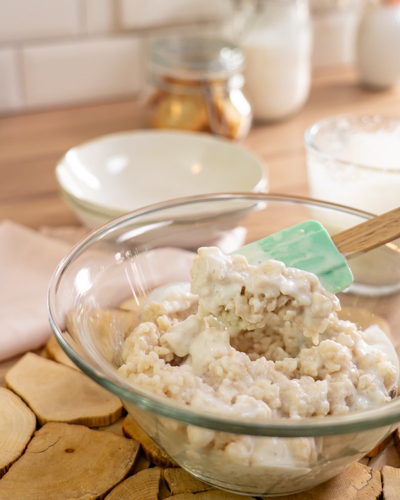 Dänischer Mandelmilchreis mit Sauerkirschen