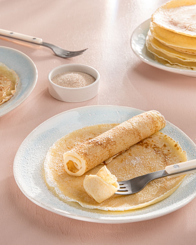 Dieses Bild zeigt den fertigen Pfannkuchen.