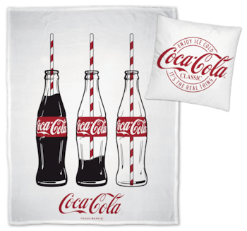 COCA-COLA Kuscheldecke, Deko-Kissen*