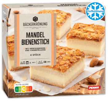 BÄCKER­KRÖNUNG Blechkuchen Mandel Bienenstich 2.99