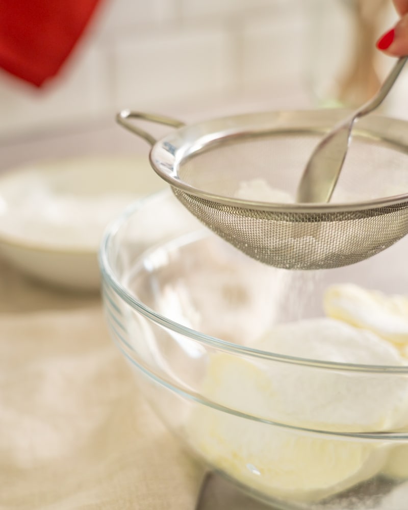 Dieses Bild zeigt die Vorbereitung für das Frosting.
