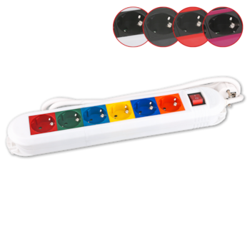 6-fach-Tischsteckdose*