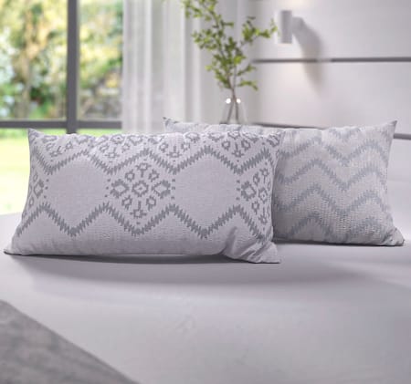 HOME IDEAS Living Seersucker-Wende-Kissenbezüge*