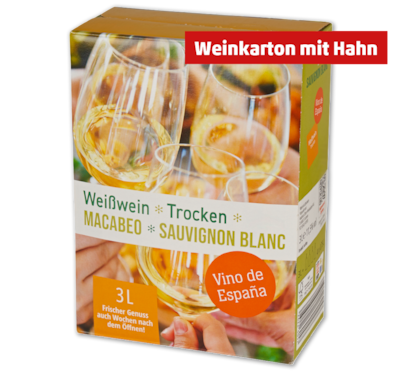 Spanien Macabeo Sauvignon Blanc Vino de España*