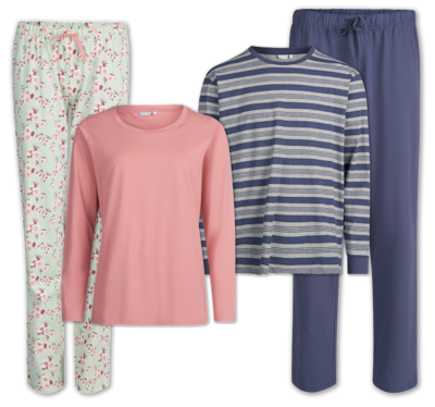 TRUE STYLE Damen- oder Herren-Schlafanzug 12.99