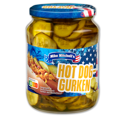 MIKE MITCHELL’S Hot Dog-Gurken*