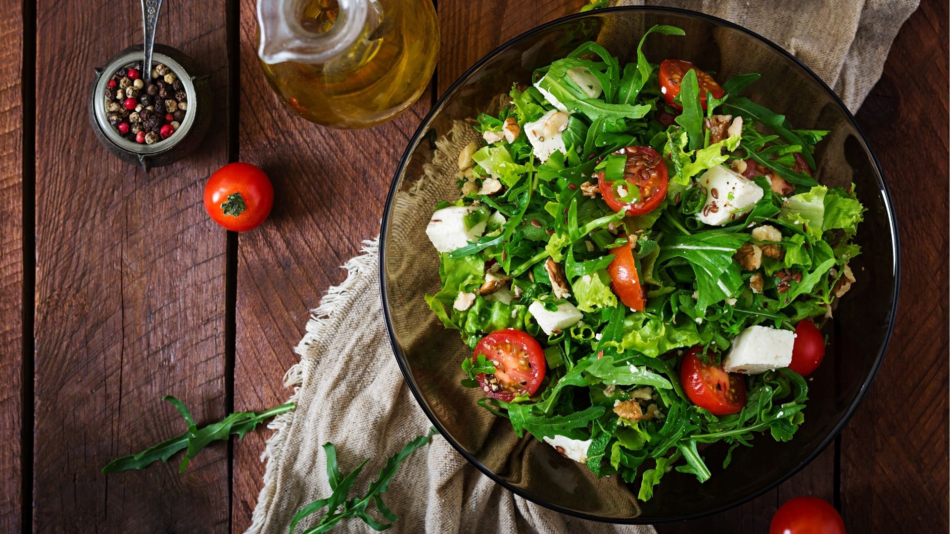 Angerichteter Salat