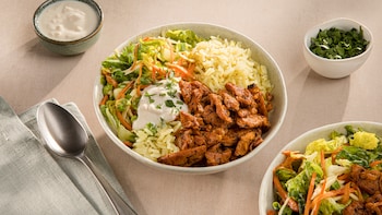 Vegane Gyros-Bowl