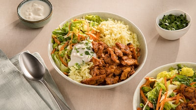 Vegane Gyros-Bowl
