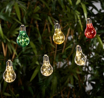10er-LED-Solarglühbirnenlichterkette*