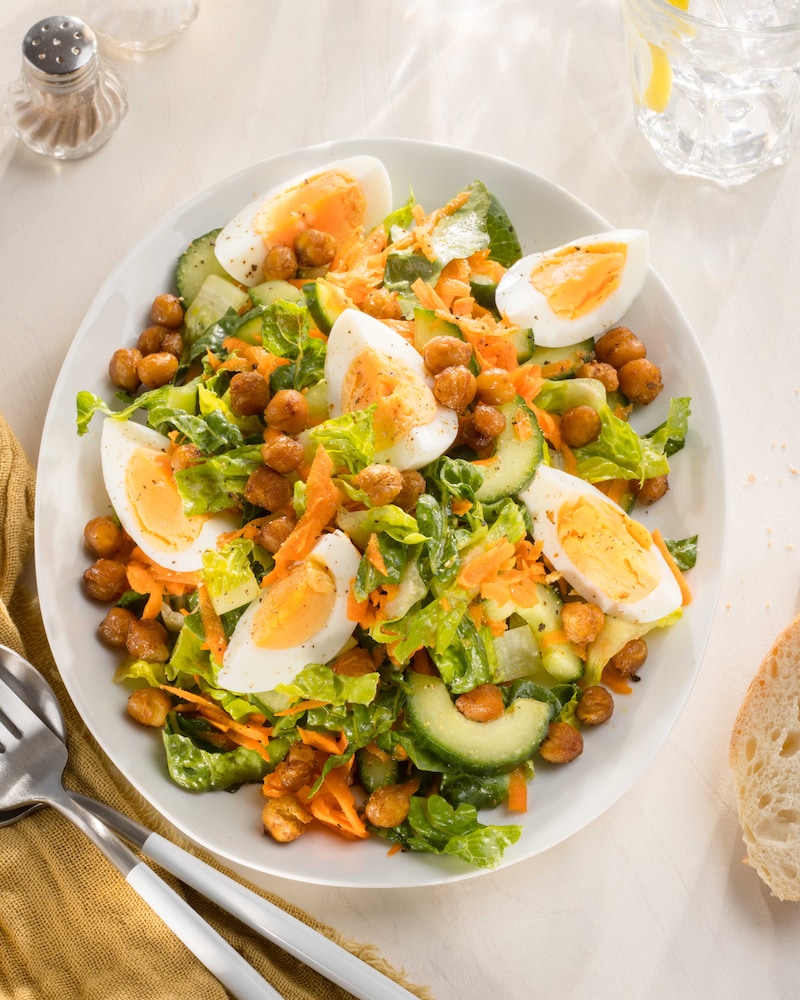 Schneller Kichererbsensalat