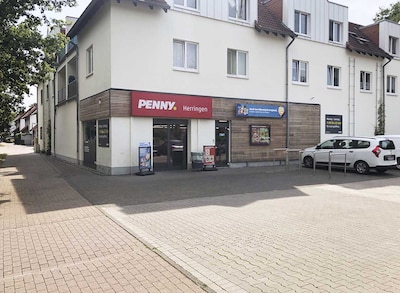 Sie sehen den Eingang vom Penny Markt in Hamm - Herringen, Dortm. Str./Herringer Heide 2