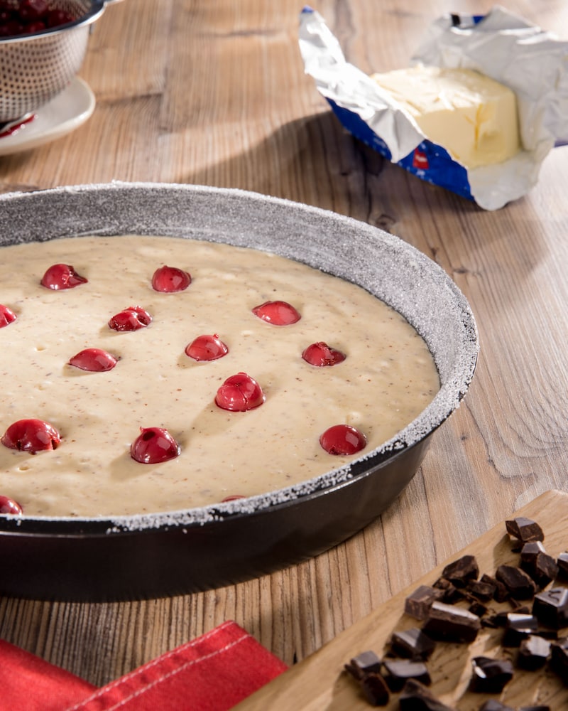 Dieses Bild zeigt den rohen Kuchen.