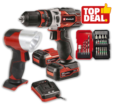 EINHELL Akku-Bohrschrauber-Set TE-CD12/1Li+22+CL 69.99